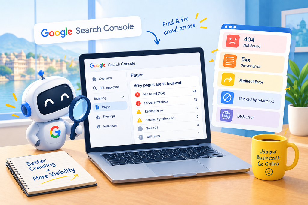 Crawl Errors in Google Search Console.